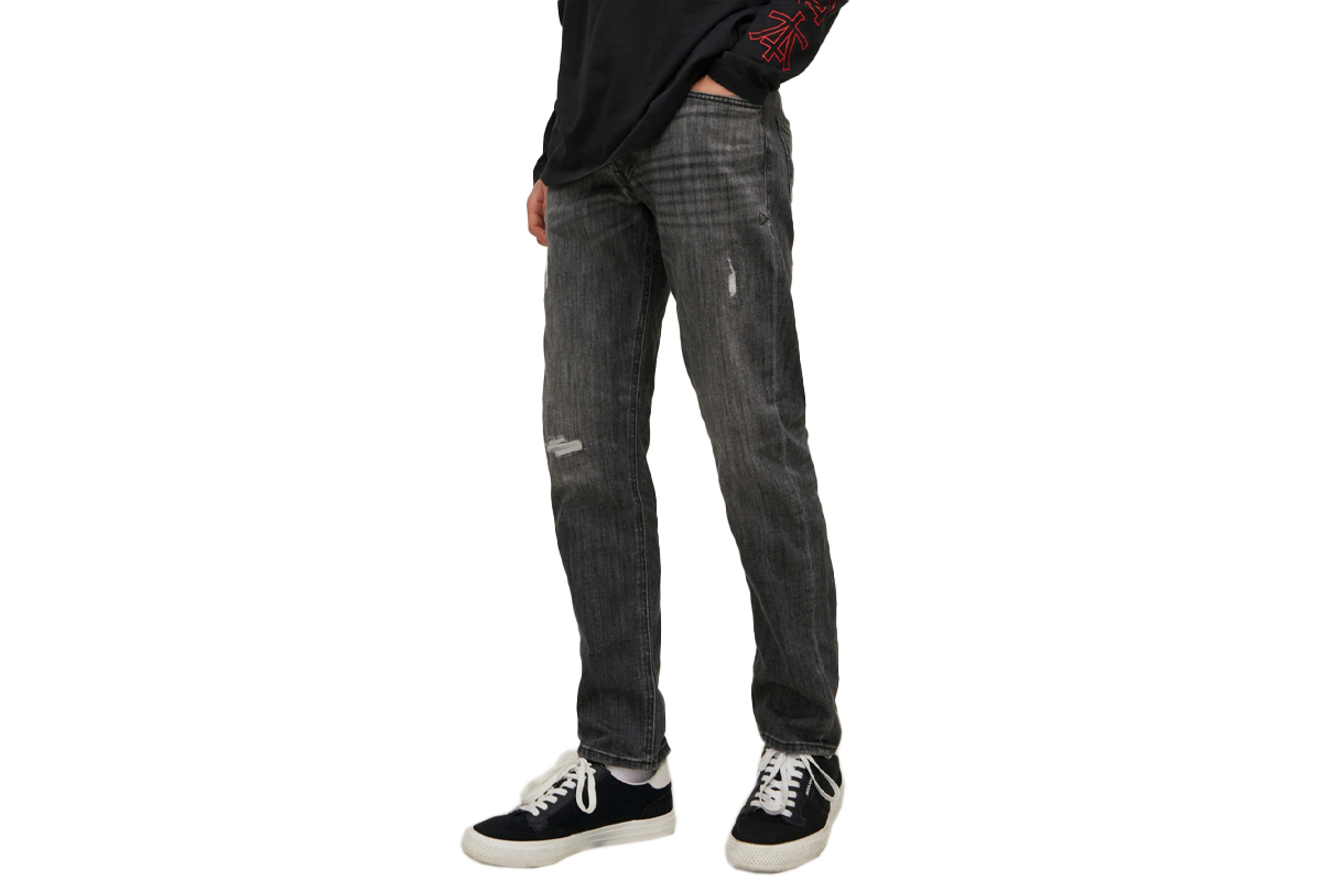 Jack And Jones Jjimike Jjvintage Ge 070 Pcw Παντελόνι Τζην (12219142 BLACK DENIM) Μαύρο